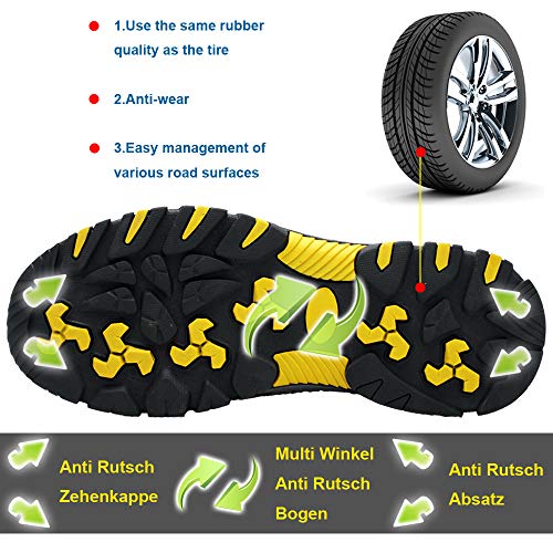 Zapatos de Seguridad para Mujer Zapatillas Zapatos de Hombre Seguridad de Acero Ligeras Calzado de Trabajo para Comodas Unisex Zapatos de Industria y Construcción 115-Gris 40