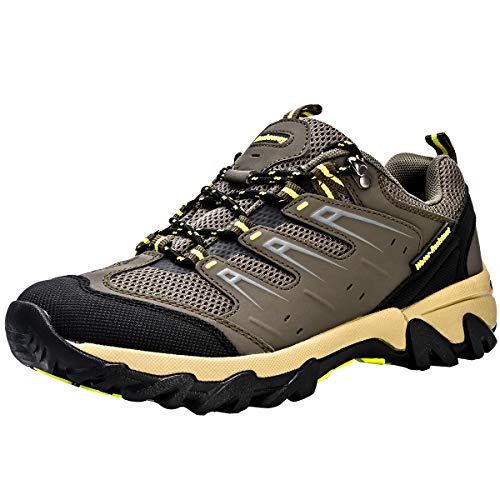 Zapatos de Senderismo Hombre Calzado Deportivo de Exterior de Mujer Antideslizante Transpirable Zapatillas Casual Calzado de Acampada y Marcha Verde EU 43