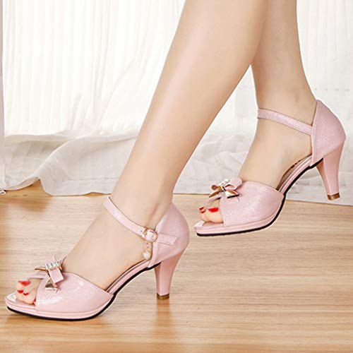 Zapatos De Tacón De Aguja Para Mujer Zapatos De Tacón Alto De Verano Zapatos De Espalda Abierta Zapatos De Fiesta Informal Boda Damas Sandalias Con Correa De Tobillo