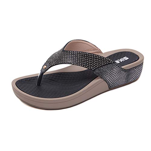 Zapatos de Verano Sandalias de Verano Sandalias Mujer Cuña Zapatillas de Estar por casa Sandalias y Chancletas de Plataforma Playa Zapatos de Verano Flip Flops