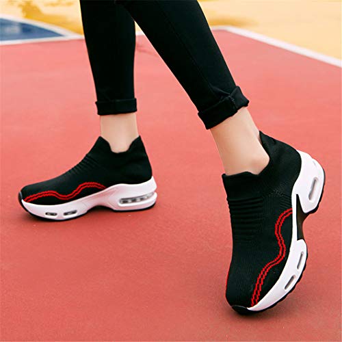 Zapatos Deporte Mujer Zapatillas Deportivas Correr Gimnasio Casual Zapatos para Caminar Mesh Running Transpirable Aumentar Más Altos Sneakers