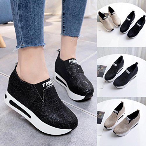 Zapatos deportivos seguridad mujer, Covermason Calzado deportivo casual con plataforma para mujer