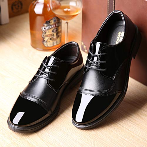 Zapatos Formales para Hombre, Zapatos Derby clásicos para Novio, para Fiesta de Boda, Zapatos de Negocios Resistentes al Desgaste, Zapatos de Uniforme de tacón bajo