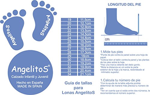 Zapatos Merceditas Colegiales con Puntera Reforzada Todo Piel, Mod.463. Calzado Infantil (Talla 40 - Negro) - AngelitoS