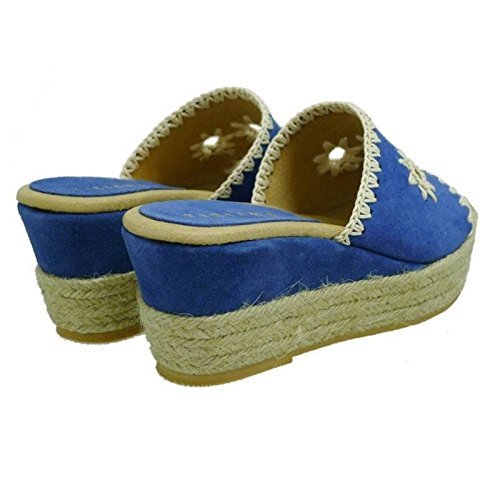 Zapatos Mujer Alpargatas Espadrilles Tiziana 510 Azul 39