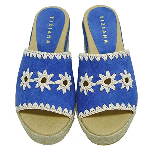 Zapatos Mujer Alpargatas Espadrilles Tiziana 510 Azul 39
