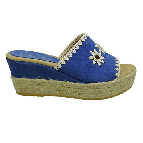 Zapatos Mujer Alpargatas Espadrilles Tiziana 510 Azul 39