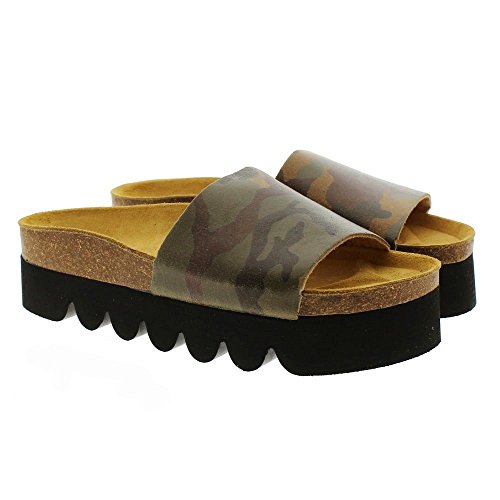 Zapatos Mujer Sandalias Tiziana 18-trac Camuflaje 39