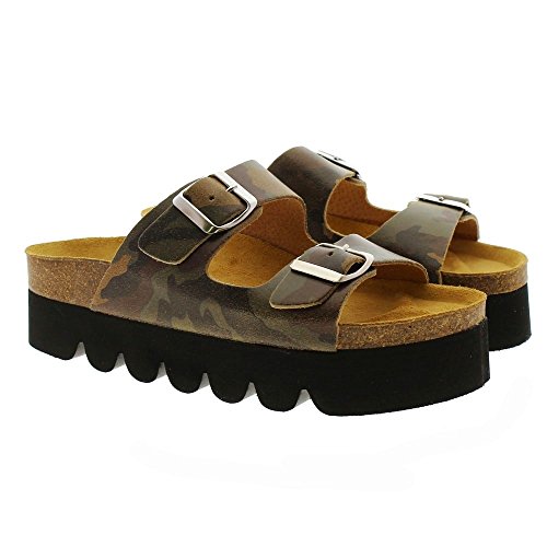 Zapatos Mujer Sandalias Tiziana 95-trac Camuflaje 38
