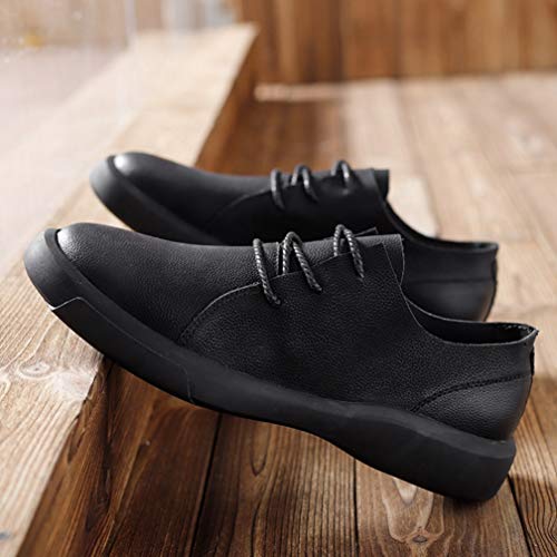 Zapatos Oxfords con Cordones para Hombres Zapatos Derby Four Seasons Office Business Wedding Zapatos de Vestir Diarios Zapatos Casuales para Caminar para Mujer Tallas Grandes