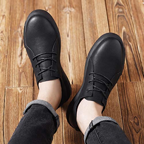 Zapatos Oxfords con Cordones para Hombres Zapatos Derby Four Seasons Office Business Wedding Zapatos de Vestir Diarios Zapatos Casuales para Caminar para Mujer Tallas Grandes