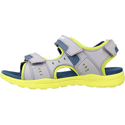 Zapatos para niños Sandalias GEOX J VANIETT B.A en Cuero Gris J025XA-0CE15-C0666