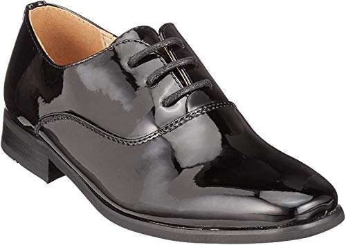 Zapatos para vestir Goor de 4 ojales para niños, color negro, talla 38 2/3 EU