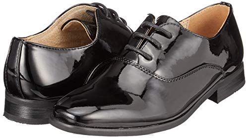 Zapatos para vestir Goor de 4 ojales para niños, color negro, talla 38 2/3 EU