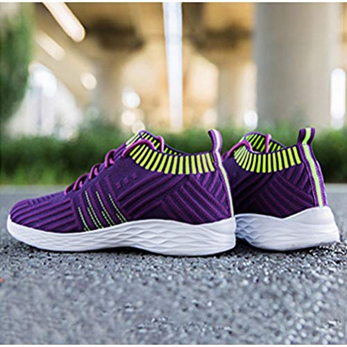 Zapatos vulcanizados para Mujer Primavera Verano Deportes al Aire Libre Ligero Transpirable con Cordones Zapatillas de Deporte de Corte bajo para Mujer Zapatillas de Plataforma Baja