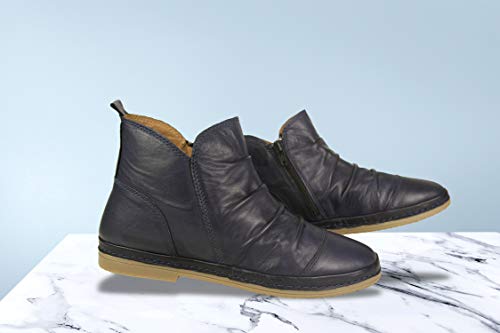 Zerimar Botines para Mujer | Botas Mujer Piel | Botines Mujer Bajos | Botas Mujer Piel de Vestir | Botines Mujer Elegante