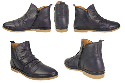 Zerimar Botines para Mujer | Botas Mujer Piel | Botines Mujer Bajos | Botas Mujer Piel de Vestir | Botines Mujer Elegante