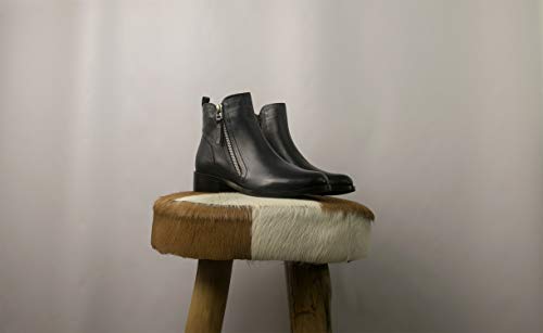 Zerimar Botines para Mujer | Botas Mujer Piel | Botines Mujer Bajos | Botas Mujer Piel de Vestir | Botines Mujer Elegante | Zapatos Mujer Piel