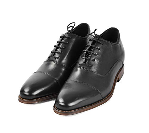 ZERIMAR Zapatos con Alzas Interiores para Caballeros Aumento 7 cm | Zapatos de Hombre con Alzas Que Aumentan su Altura | Zapatos Elegantes para Hombre | Zapatos Hombre Invierno