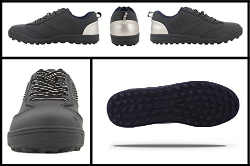 Zerimar Zapatos de Golf Hombre | Zapatos Hombre Deportivos | Zapatos Hombre Golf | Zapatillas Deporte Hombres | Zapatillas de Golf Hombre | Zapato Golf Piel | Color Azul Marino Talla 41