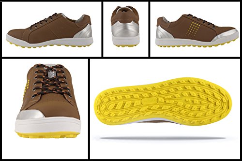 Zerimar Zapatos de Golf Hombre | Zapatos Hombre Deportivos | Zapatos Hombre Golf | Zapatillas Deporte Hombres | Zapatillas de Golf Hombre | Zapato Golf Piel