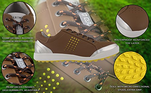 Zerimar Zapatos de Golf Hombre | Zapatos Hombre Deportivos | Zapatos Hombre Golf | Zapatillas Deporte Hombres | Zapatillas de Golf Hombre | Zapato Golf Piel