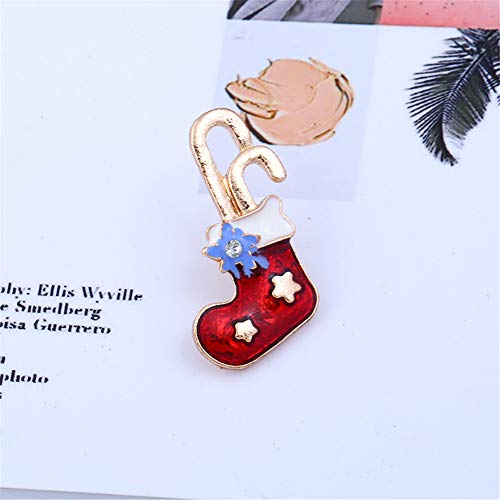 zhppac Broches para Ropa Mujer Broches Navideños Botas de Navidad de Broche Alce broches De aleación de Broche Ciervo broches Broche Conjunto Ropa Broche