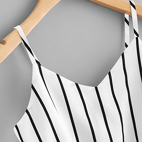 ZODOF Tops Sexy Mujer, sin Mangas con Cuello en V Nudo Chaleco Tanque Cremallera Pullover Cultivos Tops Camisa con Estilo de diseño único