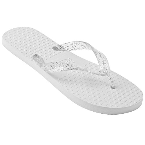 Zohula Blanco tirón boda Chanclas 20 pares Incluyendo Cesta - Tamaños Mixtos- 3 x 35-37, 12 x 38-39, 5 x 40-42
