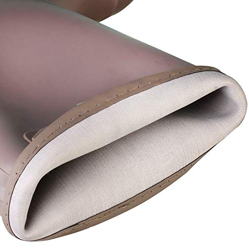 zpllsbratos Botas de Agua Lluvia Altas Mujer Rodilla Alta Botas Goma Wellington Impermeables Antideslizante(Beige,41)