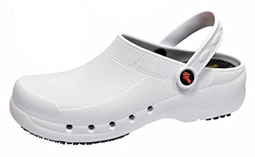 Zueco Antibacteriano EVA-Plus Blanco Talla 38, con celdillas Antideslizantes en la Suela, anatómico y Antideslizante. Apto para Lavado en Lavadora hasta 40º.