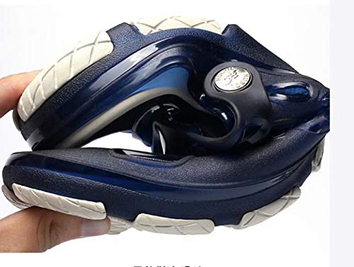 Zuecos Hombre Playa Piscina Sanitarios Enfermera Goma Verano Zapatillas de Trabajo Sandalias Negro Azul Amarillo 40-45 Azul 45