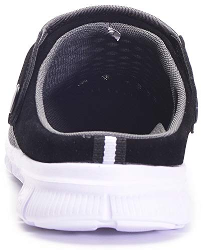 Zuecos Hombres Mujeres Unisex Zapatillas de Playa Sandalias Piscina Vernano Zapatos de Jardín Respirable Malla Casual Pantuflas - Gris Profundo, 37 EU