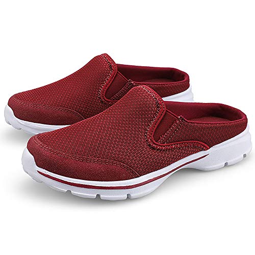 Zuecos Mujer Hombre de Playa Respirable Verano Antideslizante Cómodos Ligero Pantuflas de Interior Exterior Zapatillas de Estar por Casa