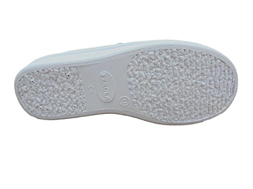 Zuecos Sanitarios Anatomicos en Piel para Hombre, Percla Mod.293 Calzado Made in Spain, Garantia de Calidad. (44, Blanco)