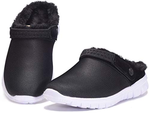 Zuecos Unisex Hombres Mujeres Zapatillas de Estar Invierno casa Cálido Comodidad Suave Invierno Pantuflas Zapatillas Antideslizantes Impermeable