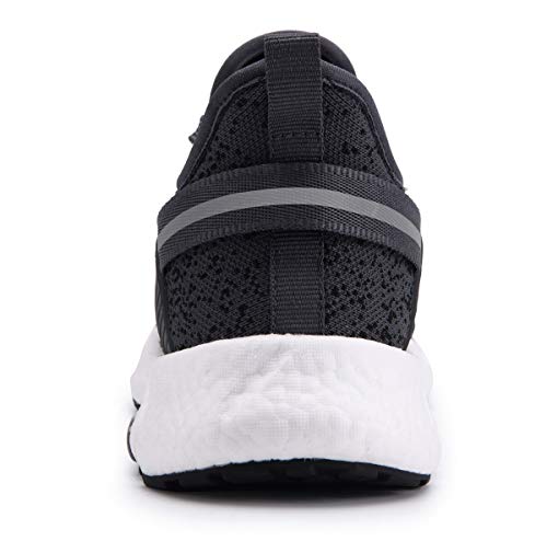 ZUSERIS Unisex Zapatillas para Correr Deportivo Calzados para Correr en Asfalto para Hombre Mujer Outdoor Sneaker Running Casual Gris Oscuro 40EU