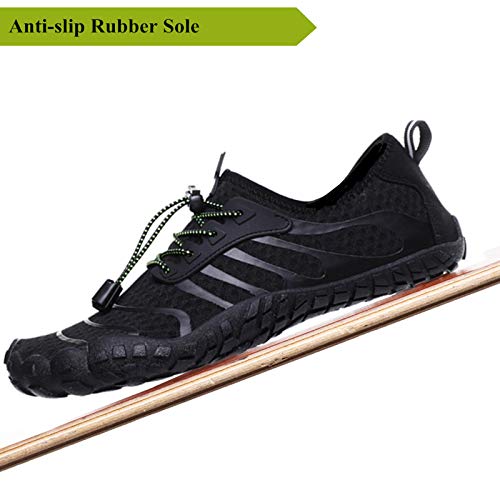 ZusFut Escarpines Hombres Barefoot Respirable Antideslizante Zapatos de Agua Hombre Escarpines Agua De Playa Rio Pesca Buceo Surf
