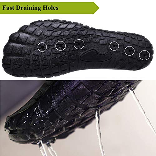 ZusFut Escarpines Hombres Barefoot Respirable Antideslizante Zapatos de Agua Hombre Escarpines Agua De Playa Rio Pesca Buceo Surf