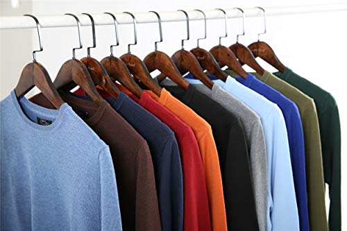 0002 Voray Ga Jersey Básico de Punto Cuello Redondo (Marrón, XXXL