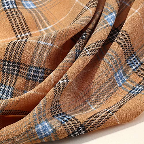 12 Piezas Bufanda para el Cabello Scrunchies de Gasa Floral Scrunchie Bandas para el Cabello Soporte de Cola de Caballo Lazos para el Cabello 2 en 1 Accesorios Vintage para Mujeres y Niñas (Color2)