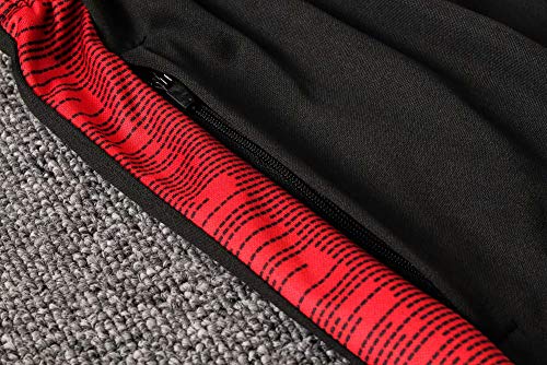 18-19 Atlético de Madrid Manga Larga, Traje de Entrenamiento, Traje de fútbol Informal, Traje, Ropa Deportiva Casual para Hombres en Photo Color_S