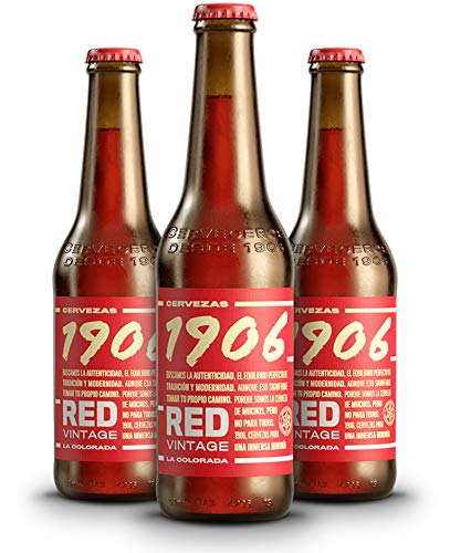 1906 Red Vintage Cerveza - Pack de 24 botellas x 330 ml - Total: 7.92 L
