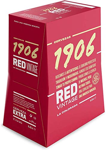 1906 Red Vintage Cerveza - Pack de 24 botellas x 330 ml - Total: 7.92 L