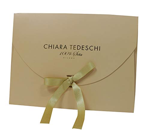 1stAmerican Chiara Aledeschi Foulard/Bufanda 100% Seda para Mujer Fucsia/Grigio Talla única