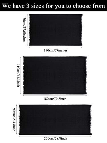 2 Piezas de Pareo Largo Batik de Playa de Mujeres Cubierta de Bañador Pareo con Borla para Mujeres Chicas (Conjunto de Colores 1)