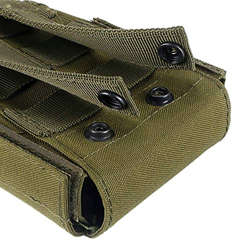 2 unidades Molle 25 rondas para escopeta plegable para revistas, escopeta de carga (verde)
