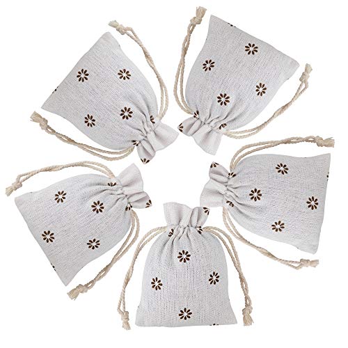 20 piezas Bolsas de Arpillera con cordón 12 x 9 cm Bolsas de Yute para Regalos Boda Favor Bolsa de Joyería