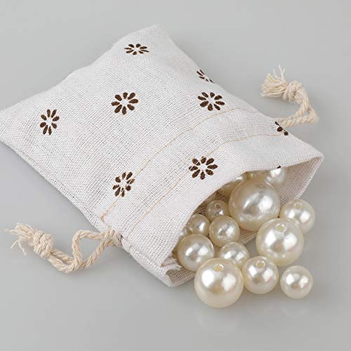 20 piezas Bolsas de Arpillera con cordón 12 x 9 cm Bolsas de Yute para Regalos Boda Favor Bolsa de Joyería