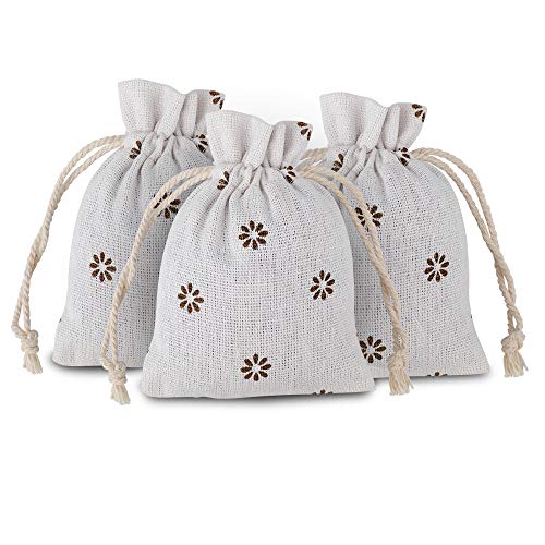 20 piezas Bolsas de Arpillera con cordón 12 x 9 cm Bolsas de Yute para Regalos Boda Favor Bolsa de Joyería